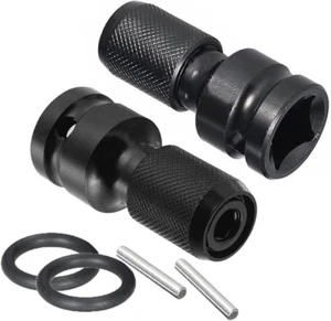 JIVENORTE 2PCS 1/2 Inch Square Drive to 1/4 Inch Hex Female Socket Adapter Conve - Picture 1 of 12