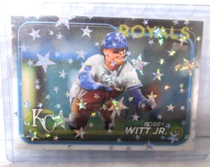 BOBBY WITT JR 2024 TOPPS CUSTOM MADE REFRACTOR SPARKLE ARTCARD 1/1 KC ROYALS - Picture 1 of 2