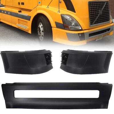 Conjunto de para-choques de canto com furos de farol de neblina de substituição para 04-15 Volvo VNL - Imagem 1 de 4