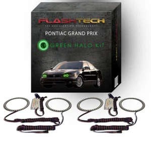 Kit de halo de faros LED ojo de ángel verde para faros Pontiac Grand Prix 97-03 - Imagen 1 de 2