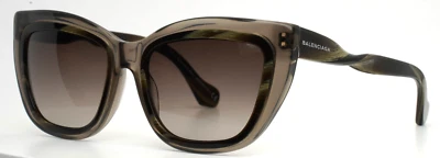 BALENCIAGA BA27 20K Brown Womens Cat Eye Gradient Sunglasses 55-19-140 B:41 - Image 1 of 4