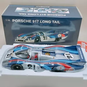 AUTOart 1/18 Porsche 917 coda lunga #21 Le Mans Elford Larrousse Martini 87171 - Foto 1 di 17