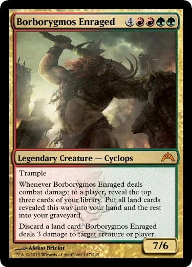 Borborygmos Enraged ~ Lightly Played Gatecrash MTG Magic UltimateMTG Multi-Color - Image 1 of 1