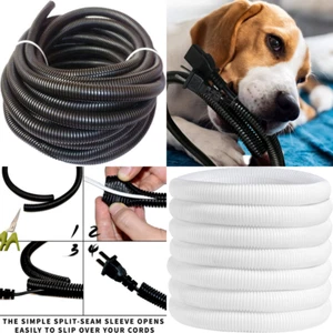 30 piedi protezione cavo cane gatto fili elettrici coperture telaio filo tubo protezione filo - Foto 1 di 10