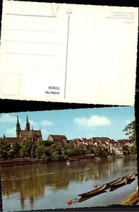 719838 Basel Bale Rheinpartie mit Münster Rhin et Cathedrale - Picture 1 of 1