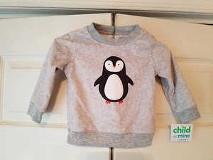 Carter's Child of Mine Penguin 12 Month's Sweatshirt (NEW) - Picture 1 of 6