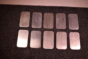 Vintage 1 oz .999 Silver Bar Bars Blanks Ag 1 ozt Inget Bullion Blank Qty~10 - Picture 1 of 4
