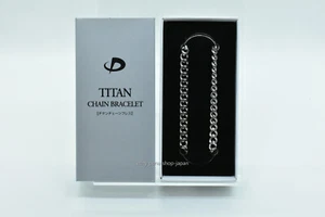 Phiten bracelet pure titanium chain breath M 17cm JAPAN NEW +Tracking number - Picture 1 of 4