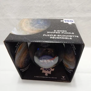 NASA 100 Piece 2 Sided Shaped Puzzle Reversible 14x14 Jupiter Space Planets - Picture 1 of 5