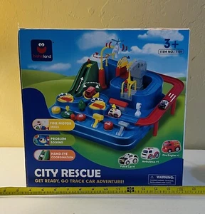Toddler Car Race Track Toy Set - Ambulance, Airplanes - Gifts for Boys 3-8 Yrs - Picture 1 of 5