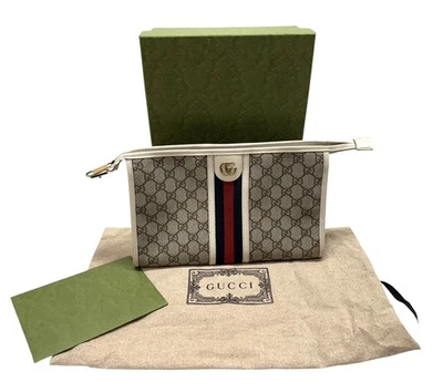 ¡Bolsa Gucci GG Supreme de lona Ophidia en blanco/beige! (AZP026513) Foto 1 de 4