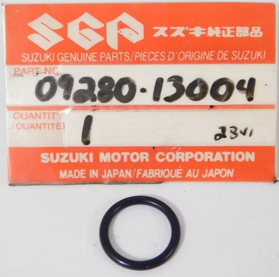 NUEVA junta tórica de goma genuina Suzuki (D:1.9, ID:13) OEM 09280-13004 Artic Cat NOS Foto 1 de 4