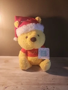 Disney Baby Holiday Santa Winnie the Pooh 9-Inch Plush NWT - Picture 1 of 1