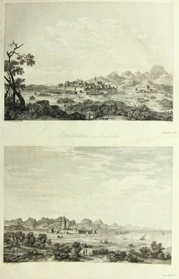 NÉE (*1739) nach LESPINASSE (*1734), Château und Ort Berre-l'Etang, KSt. - Bild 1 von 4