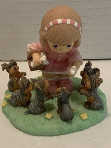 Precious Moments Furry Best Friends Resin 2009  Figurine #3588 Good Condition - Picture 1 of 6