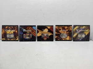 U.S.A Minted 2004 State Quarters-Collectible Coins In Collector Cards #'s 26-30 - Picture 1 of 13