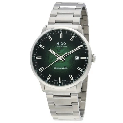 Reloj para hombre Mido Commander degradado automático esfera verde M021.407.11.411.03 Foto 1 de 3