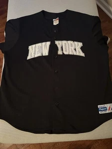 Vintage Majestic New York Yankees Black Jersey. Made in USA Sz XXL - Picture 1 of 7