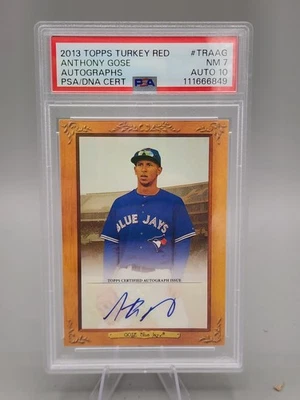 2013 Topps Turkey Red Anthony Gose Rookie Auto  PSA 7 - Image 1 of 2