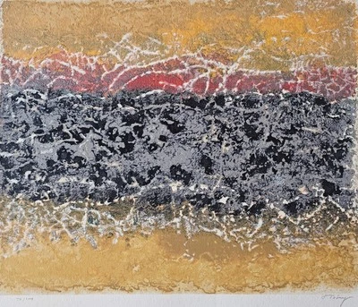 SERIGRAFÍA MARK TOBEY Sonata FIRMADA A MANO 1975 Arte expresionista abstracto Foto 1 de 4