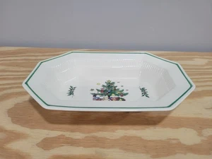 Nikko Weihnachten 10" Porzellan Oval Gemüseschüssel - Bild 1 von 5