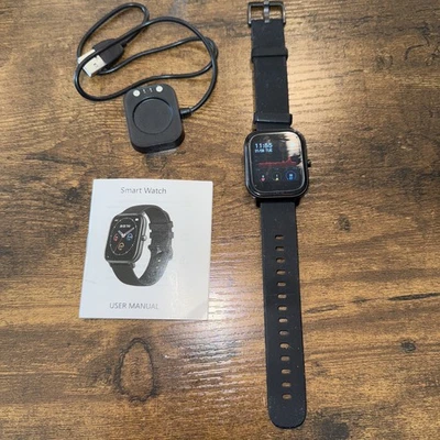 Smart Watch Blood Pressure/Heart Rate Monitor Model Tested Including Manual - Image 1 of 4