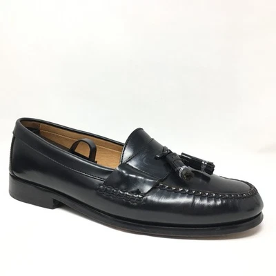 Mocassim social masculino Johnston & Murphy Hayes tamanho 10 W largura couro preto - Imagem 1 de 4