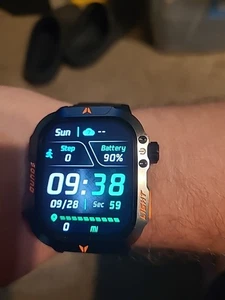 Mens Android Bluetooth Military Style Smart Watch - Picture 1 of 9