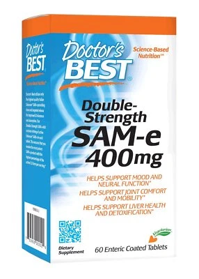 Doctor's Best SAMe Doble Fuerza 400mg Suplemento Nutricional 60 Comprimidos Foto 1 de 4