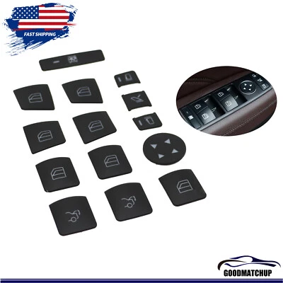 For Mercedes-Benz CLS400 ML250 ML400 CLK55 2015 Master Window Switch Cover Caps - Image 1 of 4