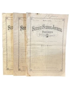1873 Sonntagsschulzeitschriften für Lehrer & Jugendliche Lehrhefte - Bild 1 von 10