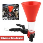 Large Diameter Car Gasoline Plastic Funnel Self Fixation Multipurpose Removable