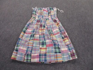 J Crew Dress Adult 0 Plaid Patchwork Quilted Sleeveless Flare Tank Shirt Womens - Picture 1 of 8
