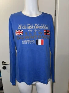 Napapijri Langarmshirt Pullover blau Gr M - Bild 1 von 11