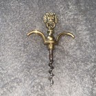 ANTIQUE BRASS VINTAGE DURHAM CATHEDRAL SANCTUARY Door Knocker CORKSCREW