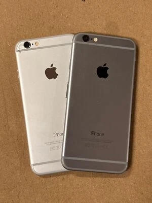 D28_2X BACK COVER SCOCCA POSTERIORE COMPLETA APPLE IPHONE 6 GRIGIO ARGENTO LEGGI - Immagine 1 di 2