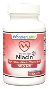 Wonder Laboratories Niacin Time Release 500 Mg - Picture 1 of 10