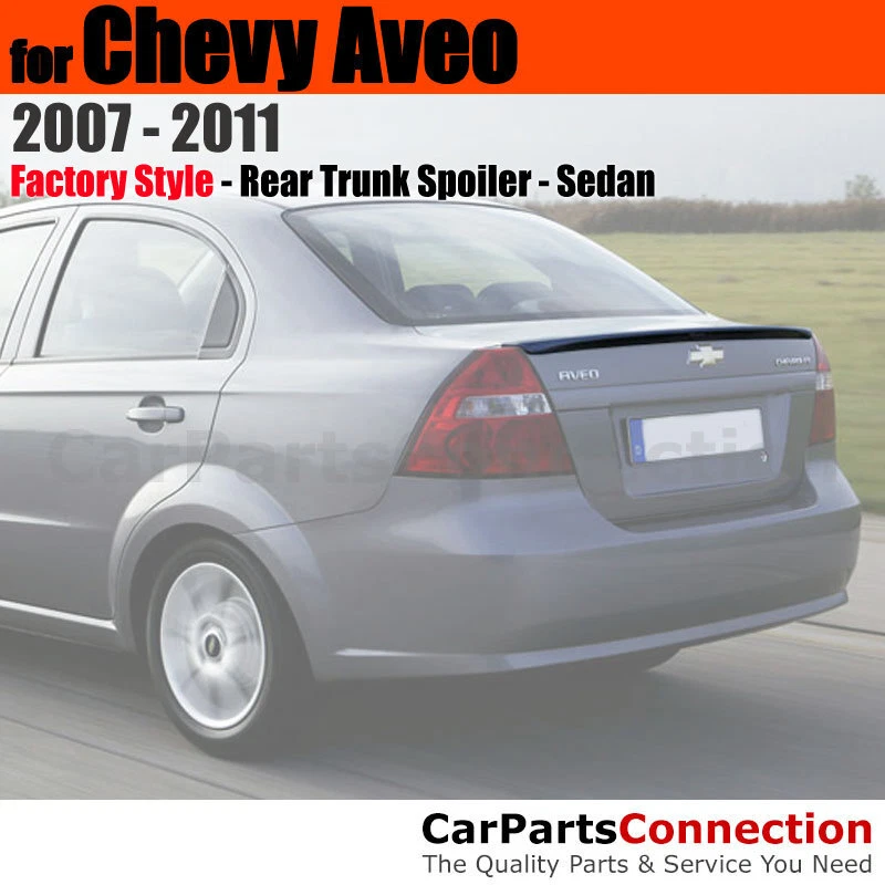 Грунтовка ABS задний багажник спойлер крыло для 07-11 Chevrolet Aveo седан без дрели - Изображение 1 из 1