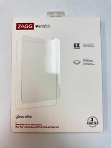 ZAGG Glass Elite VG 11-inch Apple iPad Pro (3rd/2nd/1st Gen) iPad Air Gen. 4 / 5 - Picture 1 of 3