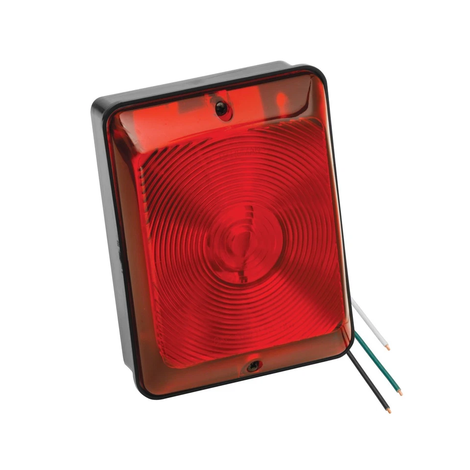 Bargman 31-86-101 Tail Light (Red Single with Stop/Tail/Turn - Black Base) - Image 1 of 1