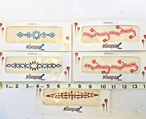 5 Pack Bridal Bindi Belly Dance Body Jewelry Sticker Pink Blue Red - Picture 1 of 7