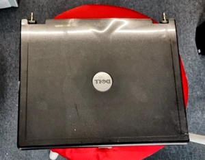 Dell Inspiron 1200 LCD Back Cover w/Hinges & LCD Brackets P/N: U6609 - Picture 1 of 4