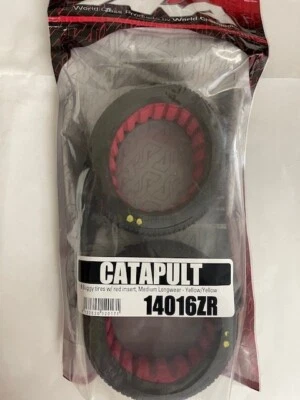 Neumáticos para buggy AKA CATAPULTA 1:8 con inserto rojo, medianos - amarillos/amarillos #14016ZR Foto 1 de 2