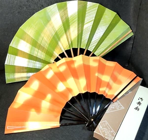 2er Set japanischer MAI-OGI tanzbarer Klappventilator mit Box Odori Japan #1091-18 - Bild 1 von 12