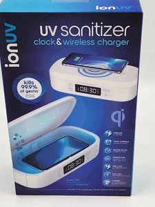 Tzumi Ion UV Sanitizer Clock And Wireless Charger 7637 - Picture 1 of 2