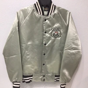Vtg Route 66 Silk Bomber Jacket - Americas Finest Jackets - Size Small - Cool !! - Picture 1 of 6
