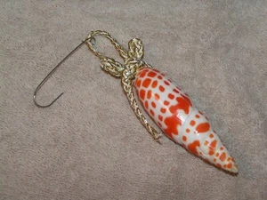 Natural Miter Sea Shell Christmas Tree Ornament - Picture 1 of 2