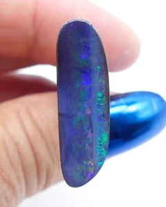 Australian Boulder Opal Solid Natural Opal Blue Green 24x7mm 7ct 11406 - Bild 1 von 7