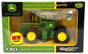 Vintage John Deere 7020 4WD Tractor ZFN15610 1:32 1st Production ERTL - Picture 1 of 6
