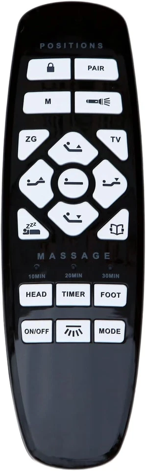 GhostBed 遥控 Okin RF.27.19.02 可调床手控替换件 — 第 1/4 张图片